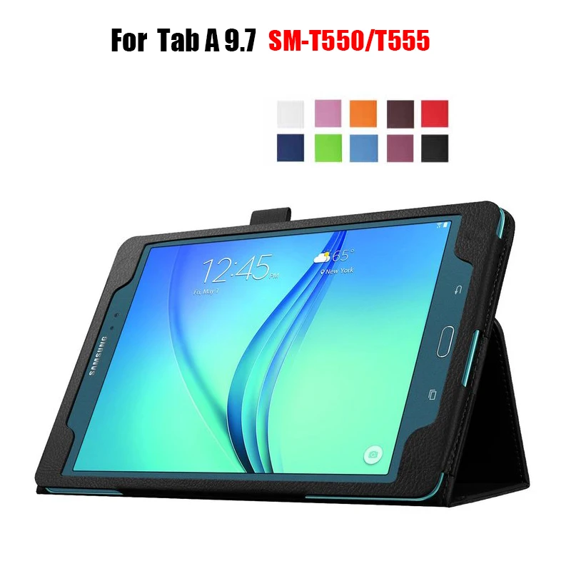 Чехол из ПУ кожи для Samsung Galaxy Tab A 9 7 дюйма флип чехол планшета T550 P550|Чехлы планшетов