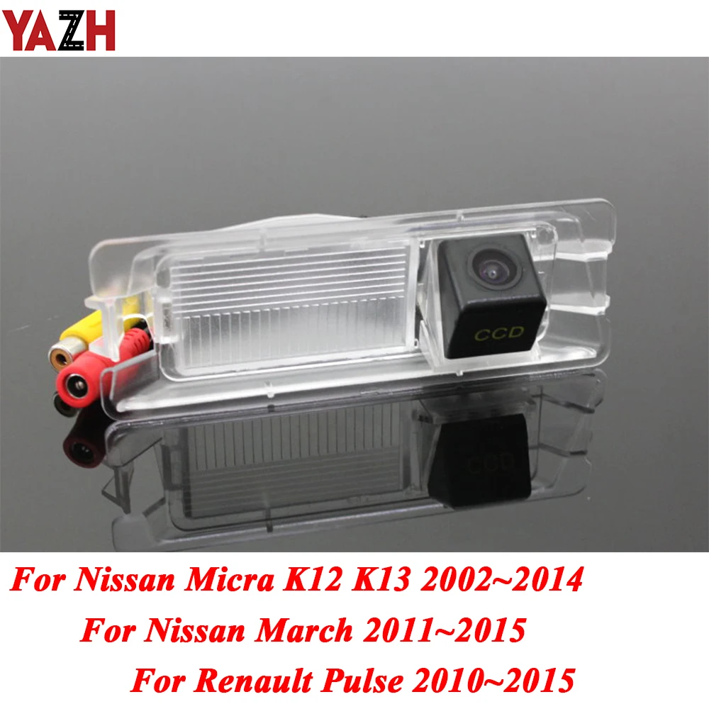YAZH HD Автомобильная беспроводная камера заднего вида для Renault Pulse Nissan Micra March 2002 2015