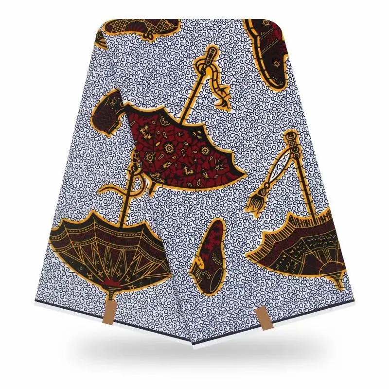 Африканская искусственная ткань африканская вощеная с принтом 100% хлопок