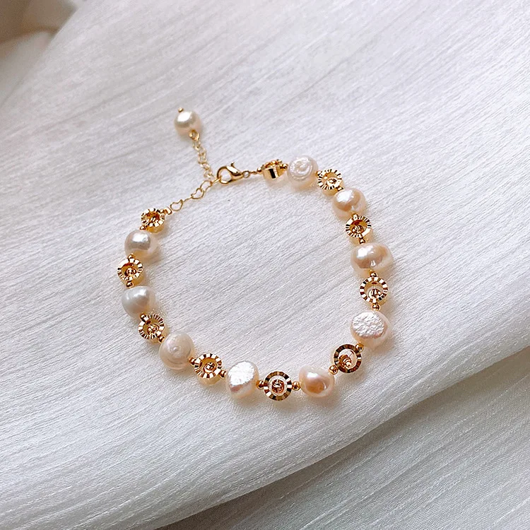 

Women Bracelet Fresh Water Pearl Elegant Charm Bracelet Women Fashion Jewelry Accessories Wedding Engagement