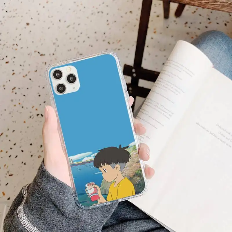 

Ponyo on the Cliff Phone Case Transparent soft For iphone 5 5s 5c se 6 6s 7 8 11 12 plus mini x xs xr pro max