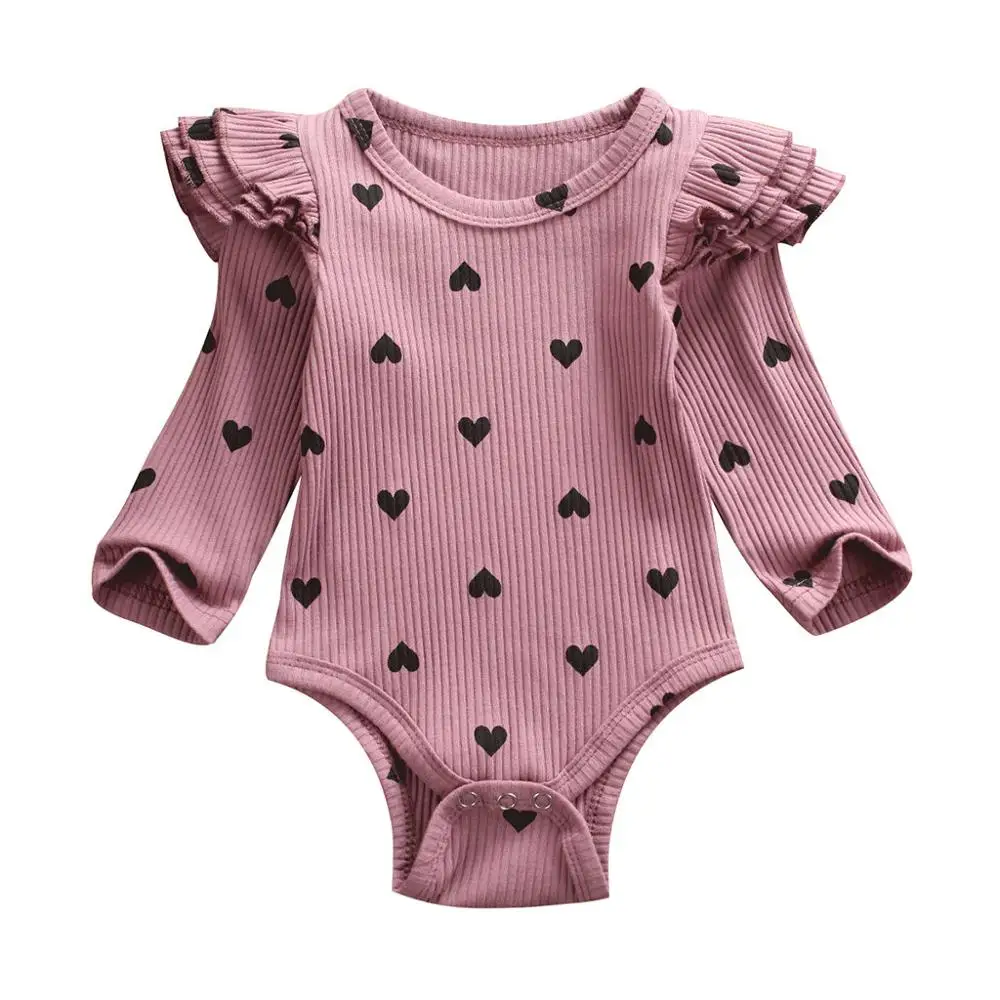 Purple Baby Bodysuits Toddler Newborn Baby Boy Clothes Girls Boys Long Sleeve Ruched Solid Romper Body New Infant Bodysuit Clothing - Цвет: Purple