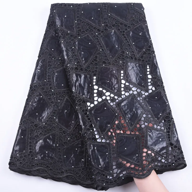 5 ярдов богатая ткань базин с камнями швейцарское белое чисто кружево 2020