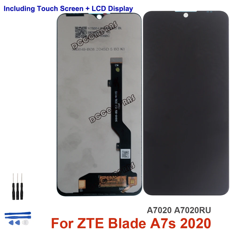 Оригинальный Для ZTE лезвие A7s 2020 ЖК дисплей Дисплей кодирующий преобразователь