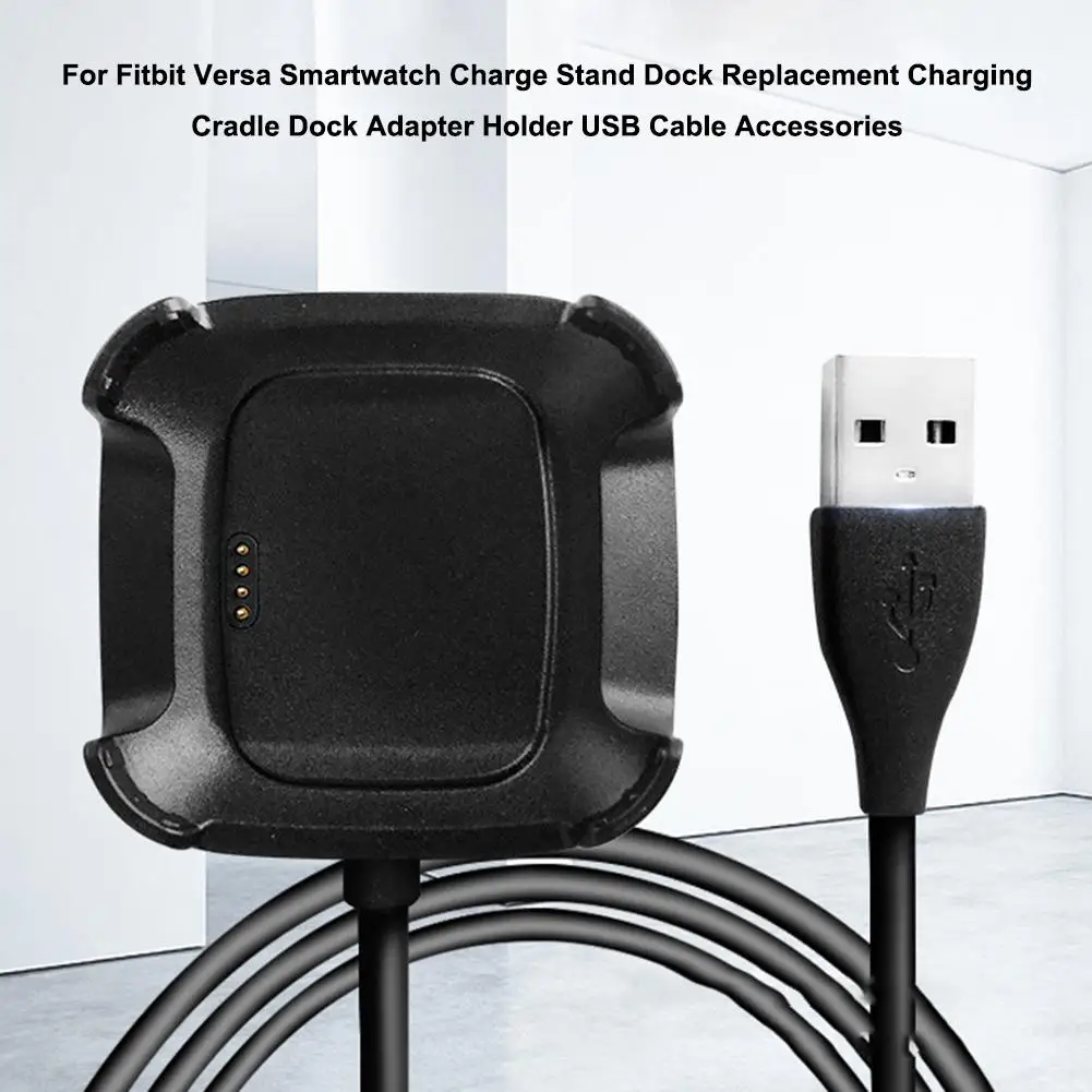 Зарядная подставка для Fitbit умные часы Versa зарядная док станция Замена адаптер