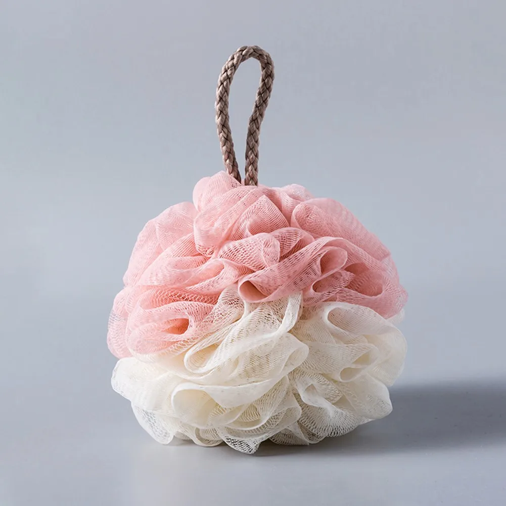 Губка с сетчатым шариком для отшелушивания тела мягкая губка мытья ванной и душа