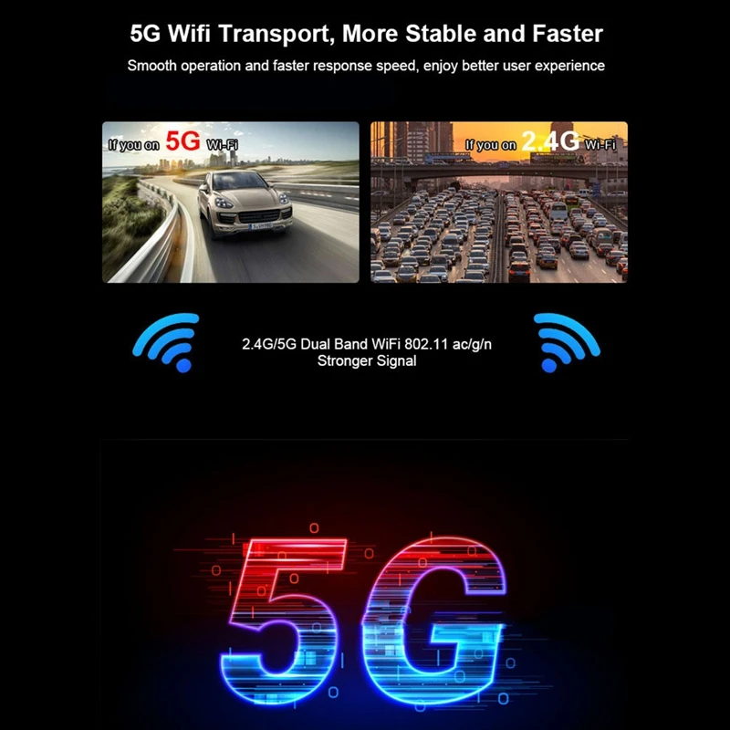 

Universal Car Wired to Wireless CarPlay Dongle IOS 14 Adapter 5G WIFI Mirror Link Box Android Auto Multimedia Player