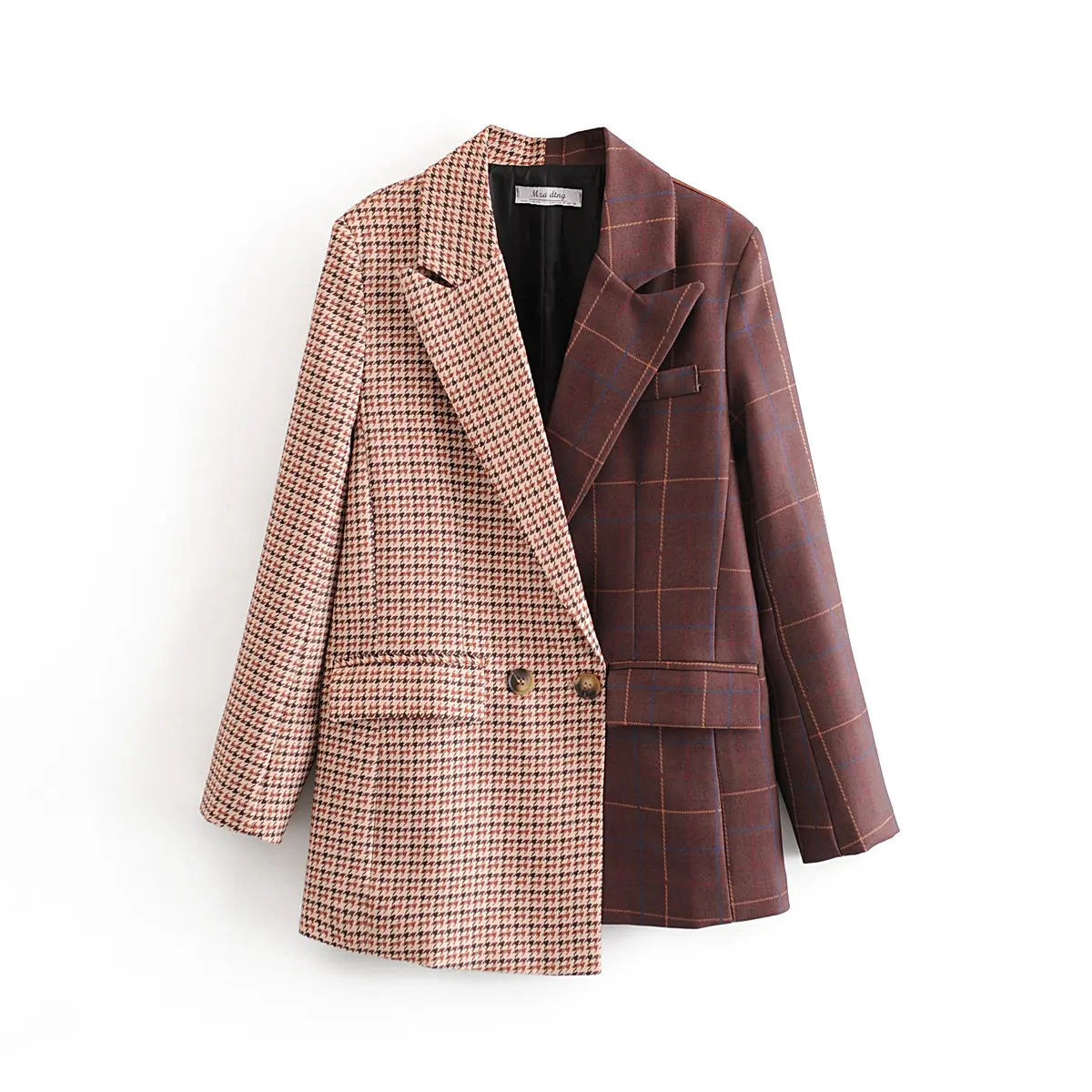 

Пиджак женский в клетку, в стиле ретро