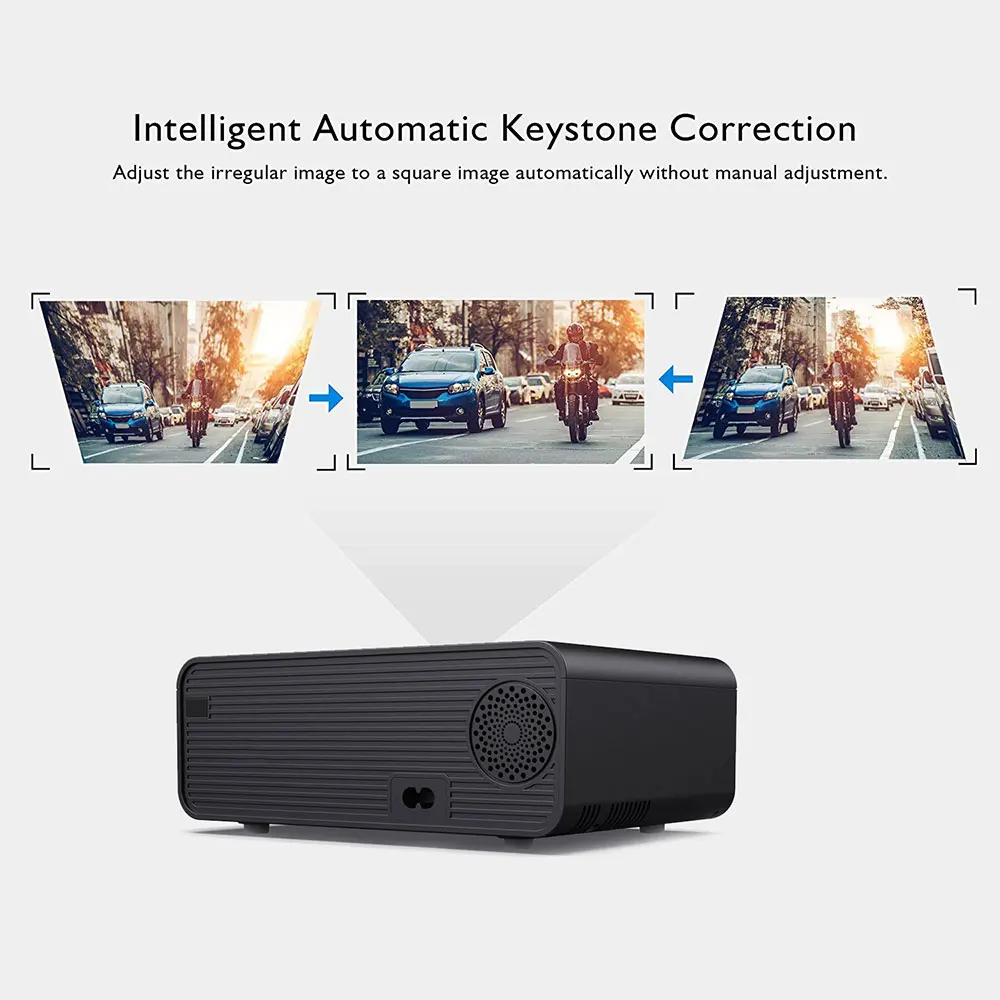 Проектор W80 HD для домашнего кинотеатра HDMI/AV/USB/SD/VGA поддержка звукового кабеля Dolby Wi