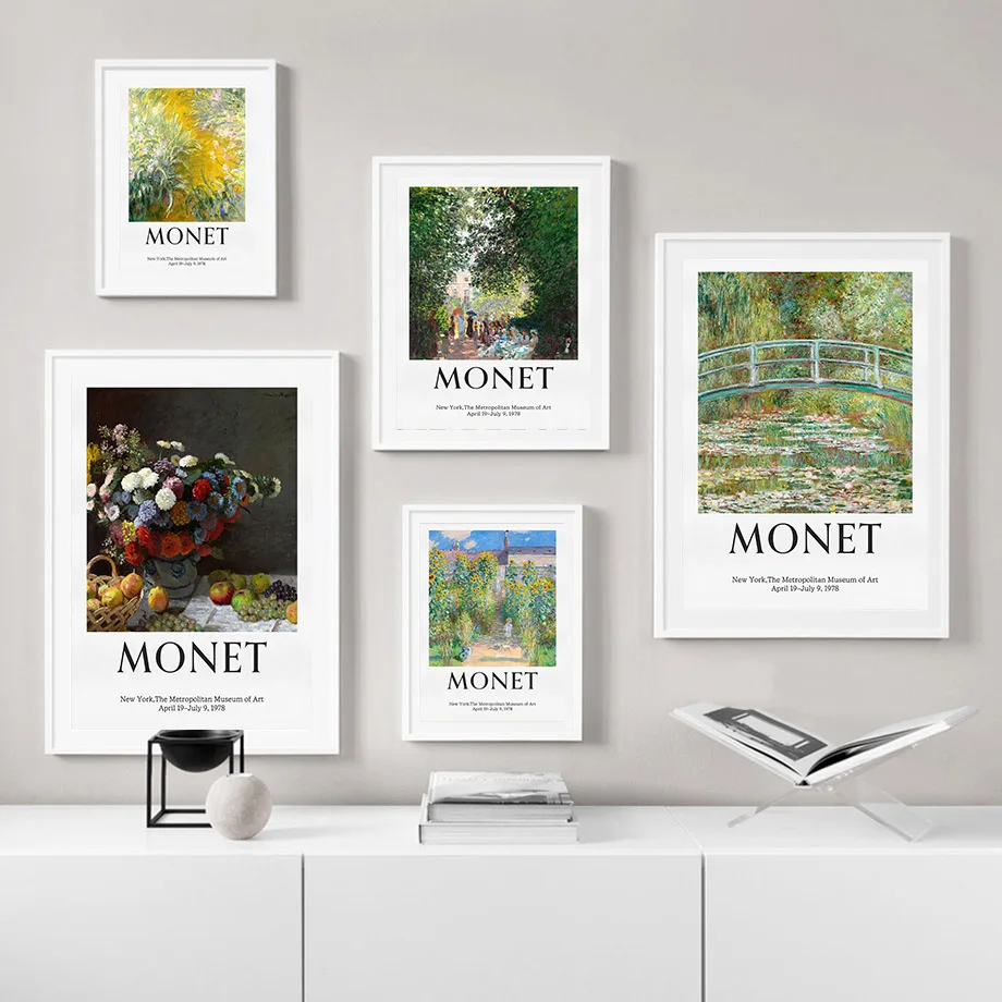 Клода монета мост пляж цветок сад настенная живопись холст скандинавские