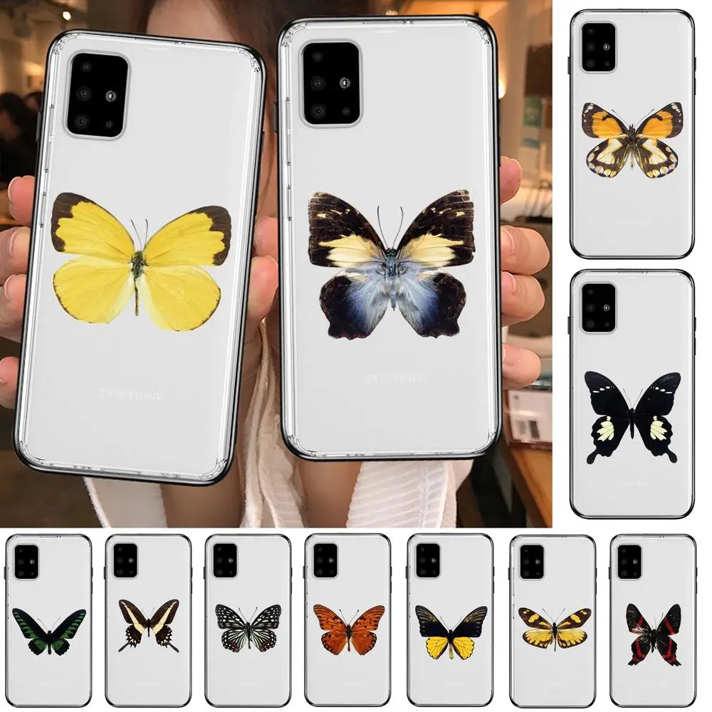 

Transparent Butterfly Pattern Anime Style Transparent Phone Case Hull For Samsung Galaxy A50 A51 A20 A71 A70 A40 A30 A31 80 E 5G