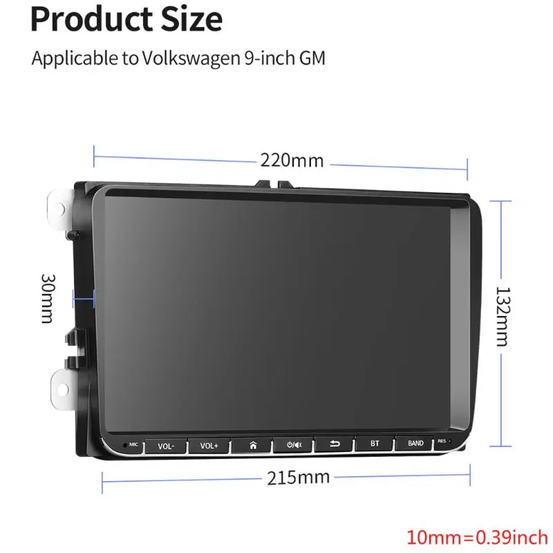 

9 Inch Car GPS Navigation Wifi Bluetooth Car Radio 16G Touch Screen MP5 Player