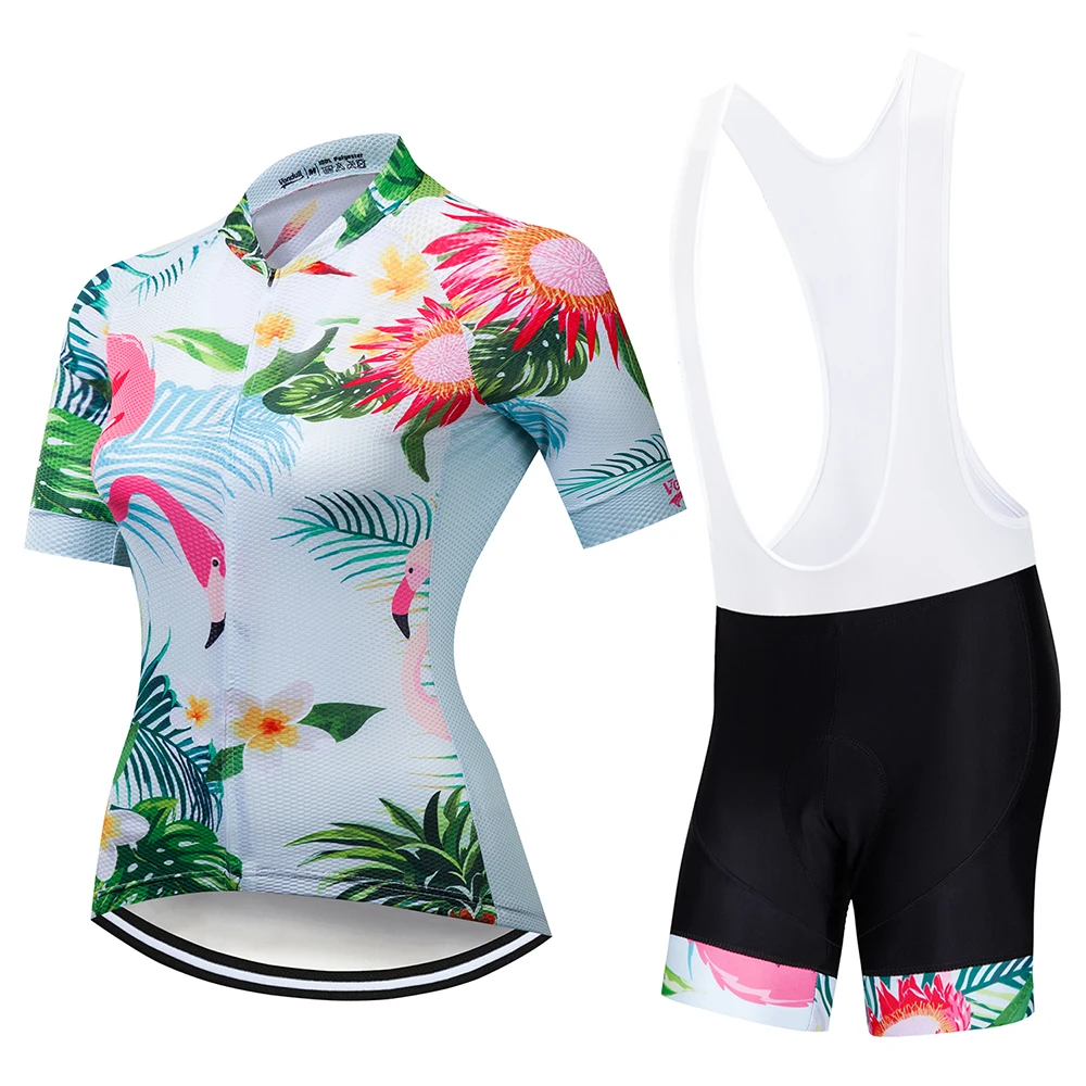 

Женская одежда для горного велосипеда Ciclismo, 2021, Женский комплект с трикотажным нагрудником, летняя уличная спортивная одежда для велоспорт...