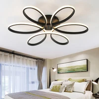 dimmable modern led chandelier lights for living room bedroom kids room surface mounted led ceiling chandelier lamp