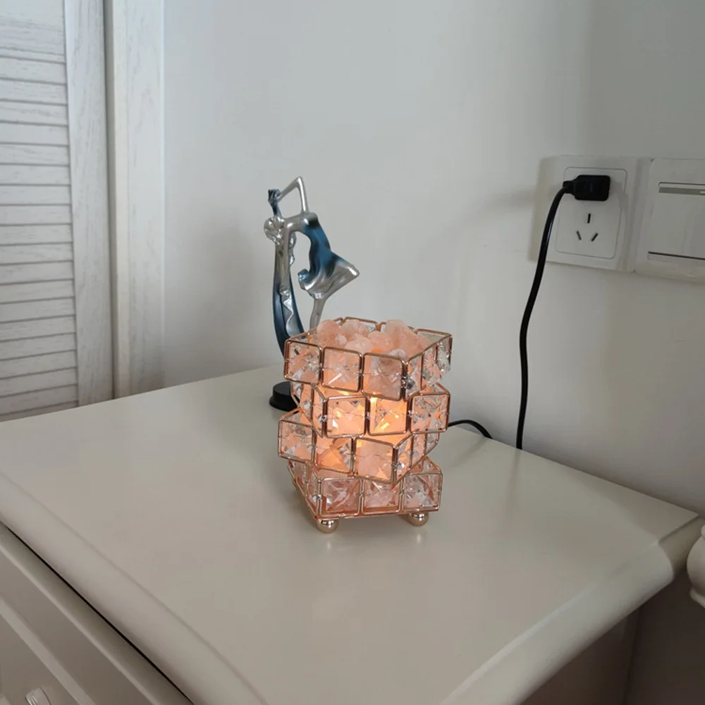 

Crystal Table Lamp Elegant Bedside Night Light for Bedroom Living Room Home Decoration Simple Bedroom Crystal Table Lamp