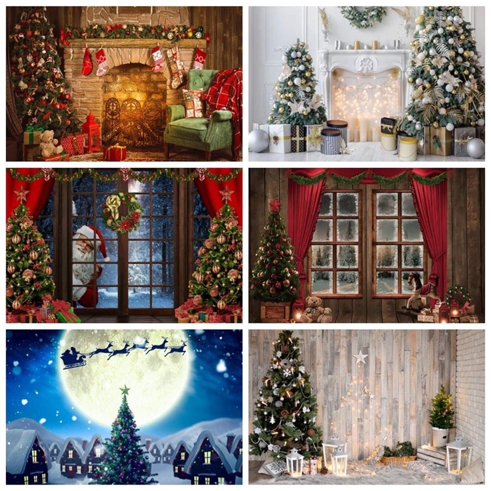 

Yeele Christmas Background Photography Interior Room Tent Baby Birthday Party Portrait Backdrop Photophone For Photo Shoot Prop