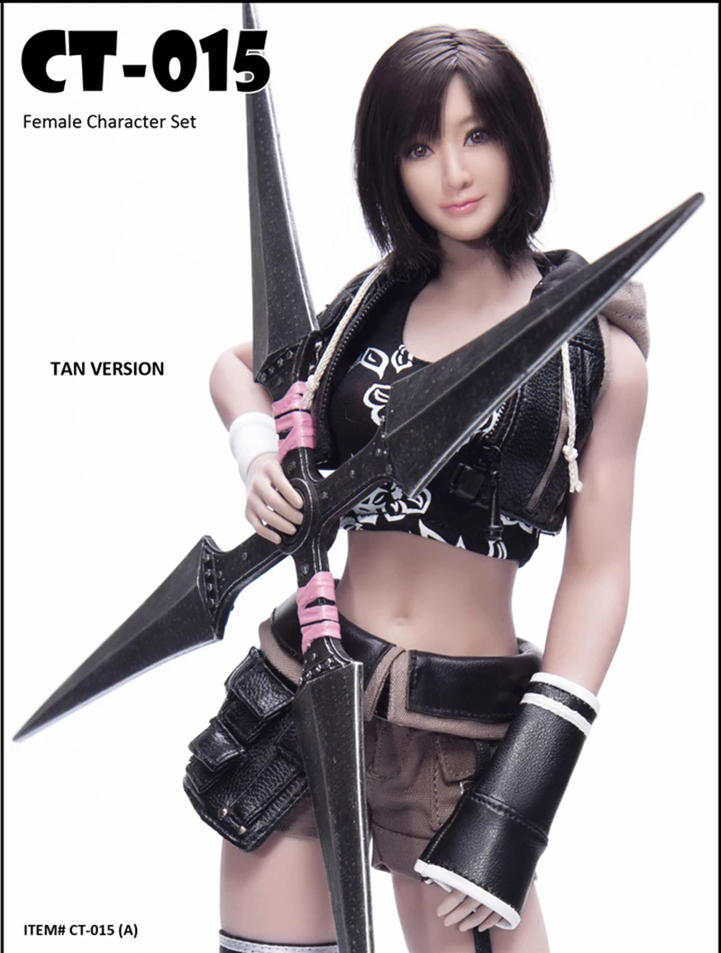 

In Stock 1/6 Scale Female Fighting Figure Accessory CT015 Fantasy Character set with Head Sculpt for 12'' Action Figure Body DIY