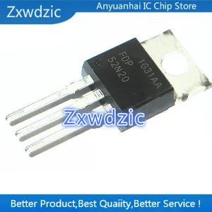 Zxwdzic 10pcs New Imported Original FDP52N20 52N20 TO-220 FET 52A 200V