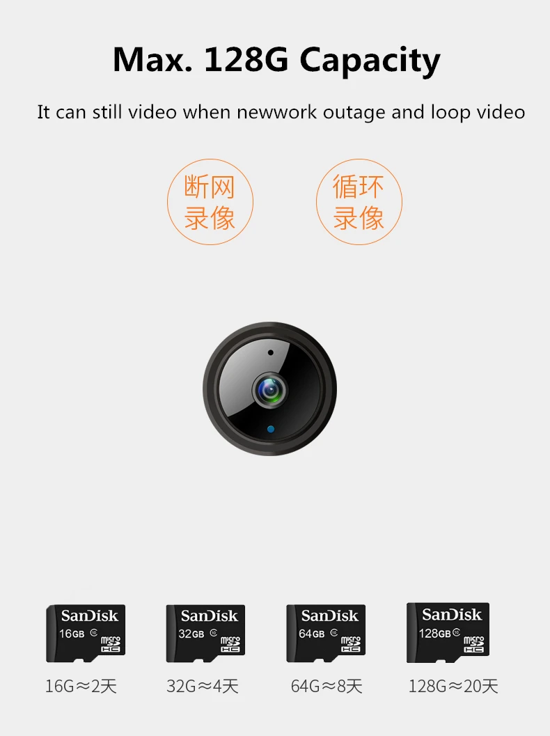 HD 1080P мини невидимый 360 Wi-Fi беспроводной нелюминесцентный ночного видения USB Батарея камера монитор дистанционное управление