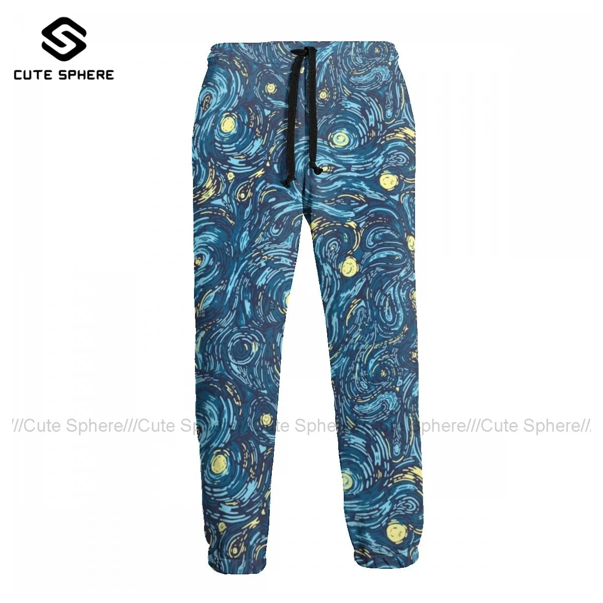 

Van Gogh Starry Night Sweatpants Fashion Comfy Joggers Male Basketball Polyester Casual Pants