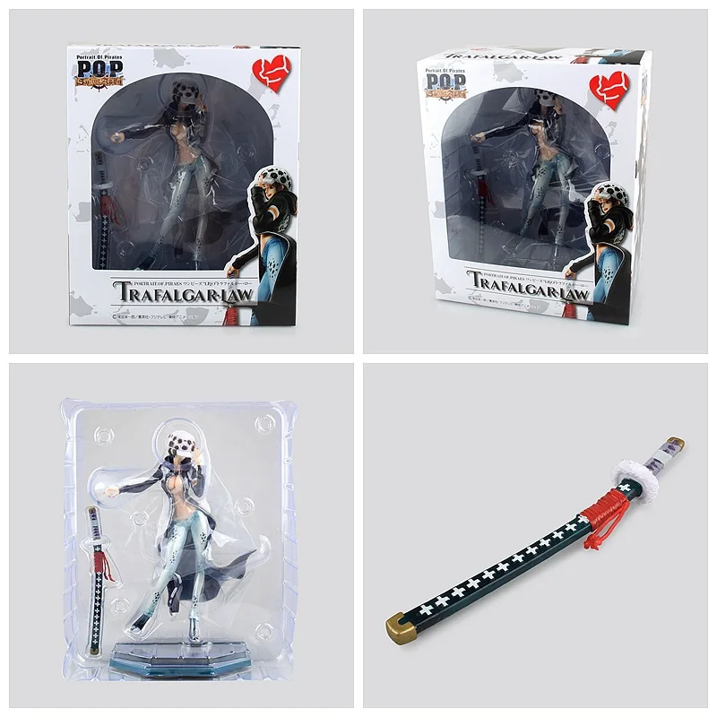 

22cm One Piece Trafalgar Law Sexy Girl COS Death Surgeon Anime Action Figure PVC Collection Model Toys for Christmas Gifts Doll