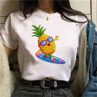 casual female clothing women t shirt short sleeve summer ladies top tees fashion t shirt pineapple graphic print funny tshirts
