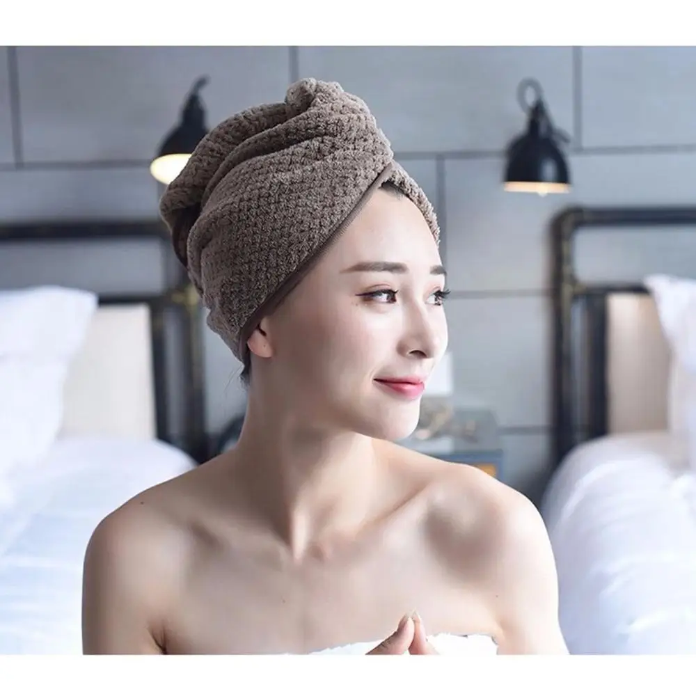 Сухая шапочка для волос быстросохнущее дамское полотенце из сверхтонкого