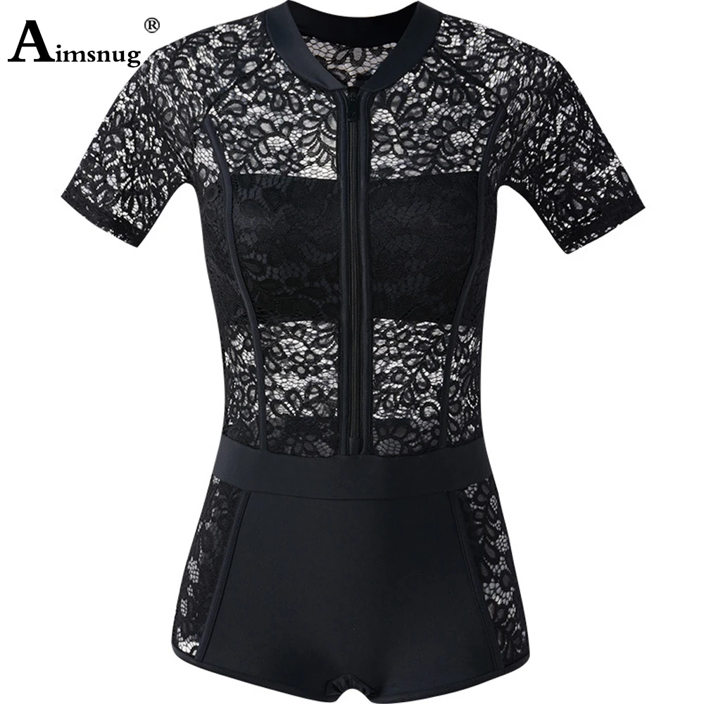 Женский купальник с высокой талией кружевной слитный монокини вырезами