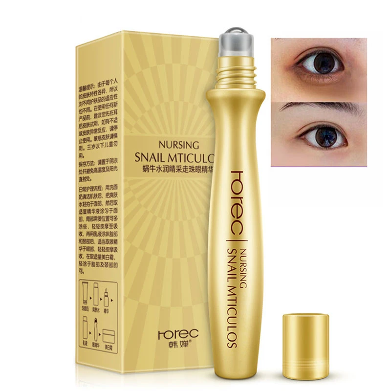 

Rorec Snail Eye Serum Remove Dark Circle Anti-Aging Wrinkle Essence Moisturize Hydrating Serum Ease The Fatigue Of The Eye Care