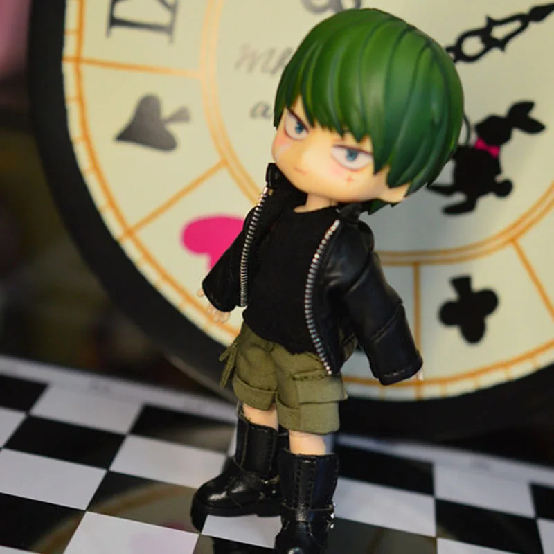 

Ob11 baby clothes 1/12 BJD beauty knot pig ob11 plain body GSC clay people wear coat + Vest + pants doll clothes accessories