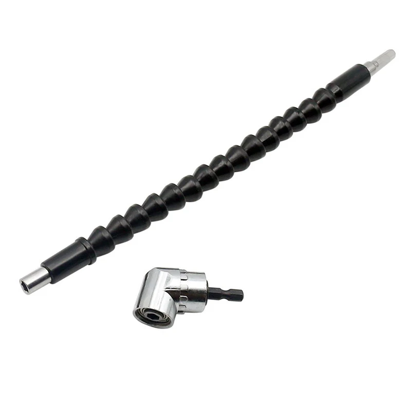 Угловая дрель и гибкий угловой удлинитель для сверла или отвертки 1/4 &quotгнездо