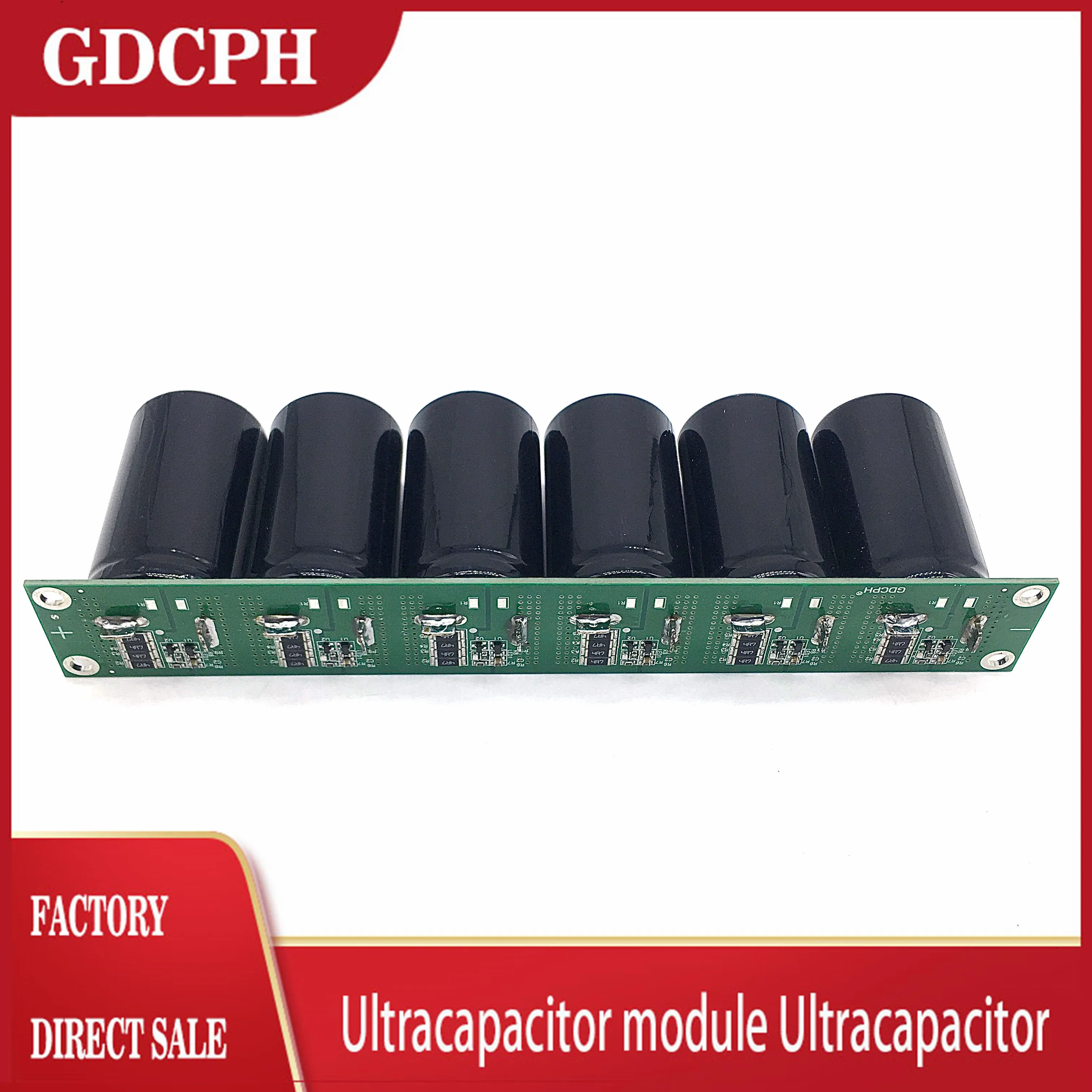 Super Fara Capacitor Automotive Electronic Rectifier 16V83F 2.7V500F Screw Hole Capacity Module | Электронные компоненты и