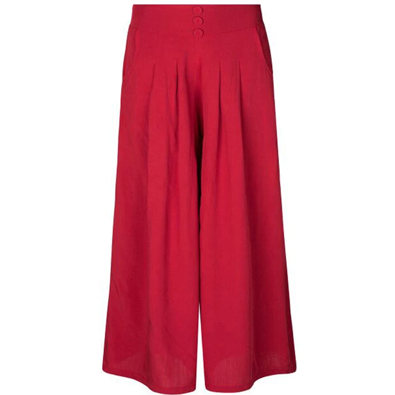 Женские брюки летние модные тонкие широкие Свободные повседневные с высокой