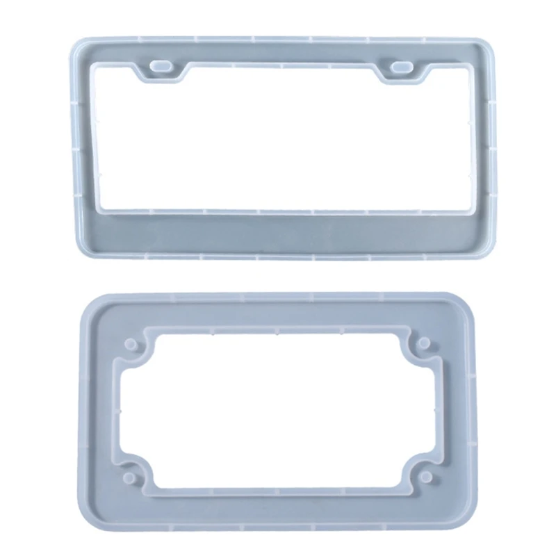 

License Plate Frame Resin Mold Car License Plate Protective Cover Silicone Mould