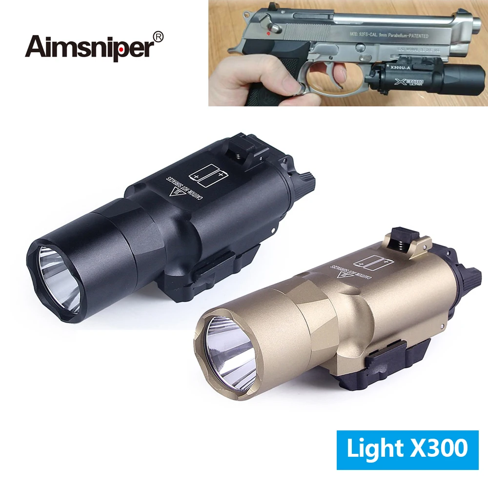 Охота X300U пистолет вспышки светильник тактическое оружие X300 ультра Glock прицел