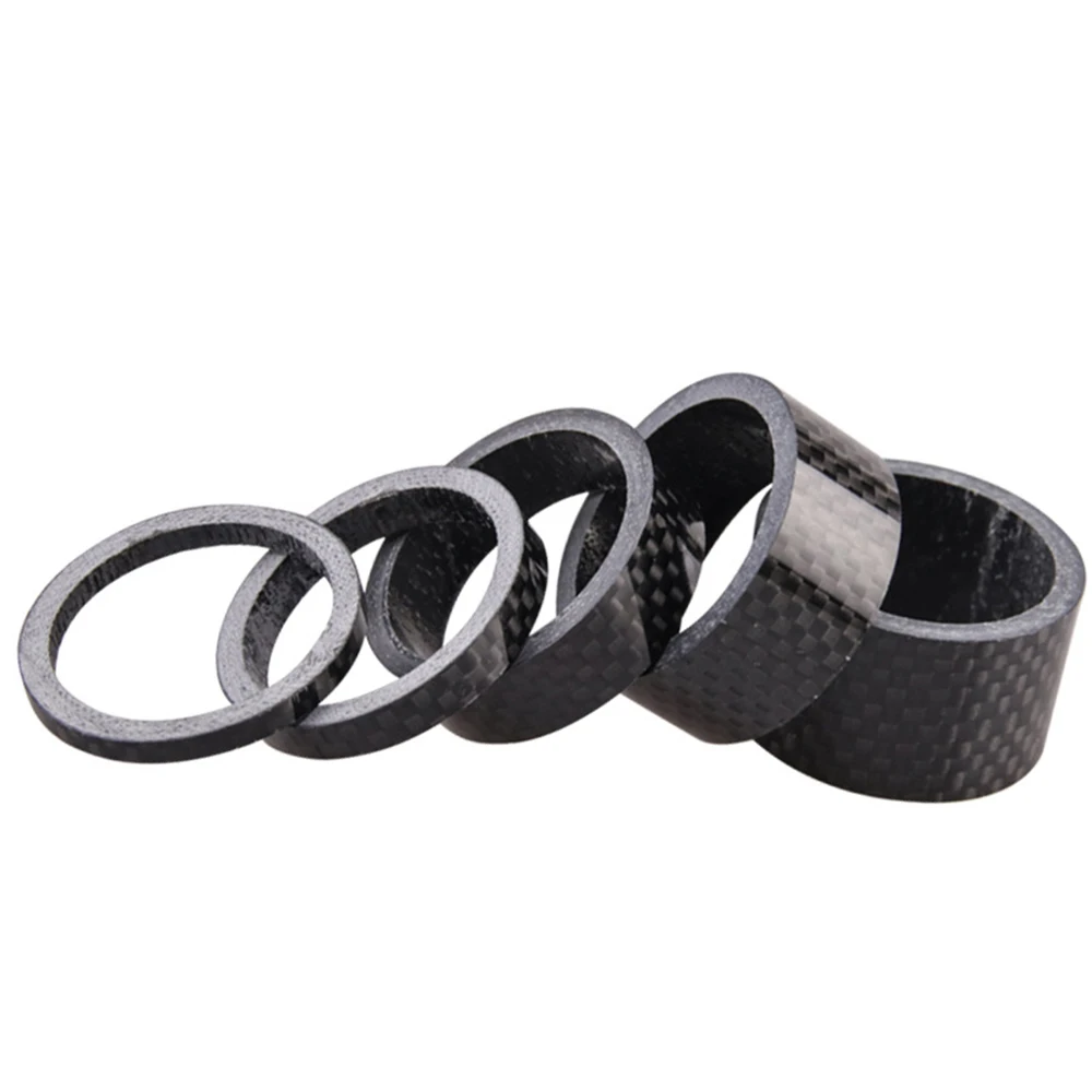 

3k Carbon Fiber 28.6mm Front Fork Spacers Kit Handlebar Washer Ring Gasket Mtb Bicycle Bike Stem Road Lightweight 3/5/10/15/20mm