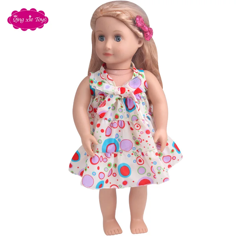 

The 18-inch American Doll new dress is also suitable for the 43CM doll wearing accessories for Christmas gifts for girls