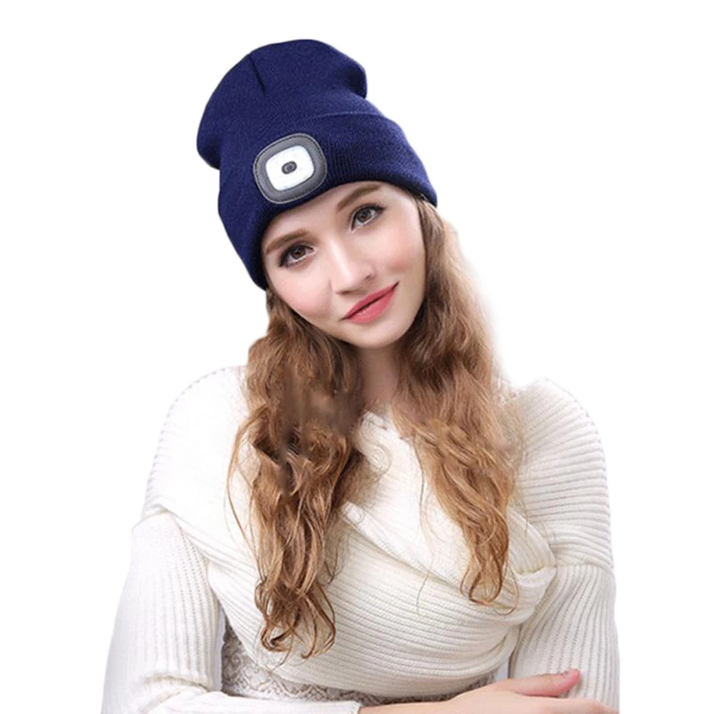 Рождественские подарки сохраняют тепло Шапка бини со светодиодной подсветкой