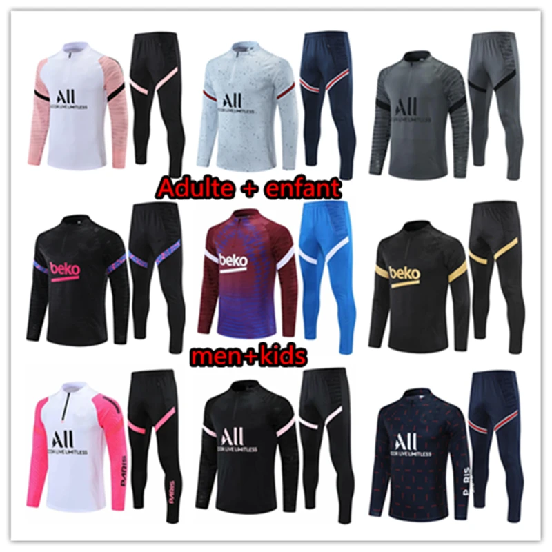 

2022 new Hommes + enfants 21/22 enfants Football veste vêtements de sport survêtement Jogging Top qualité