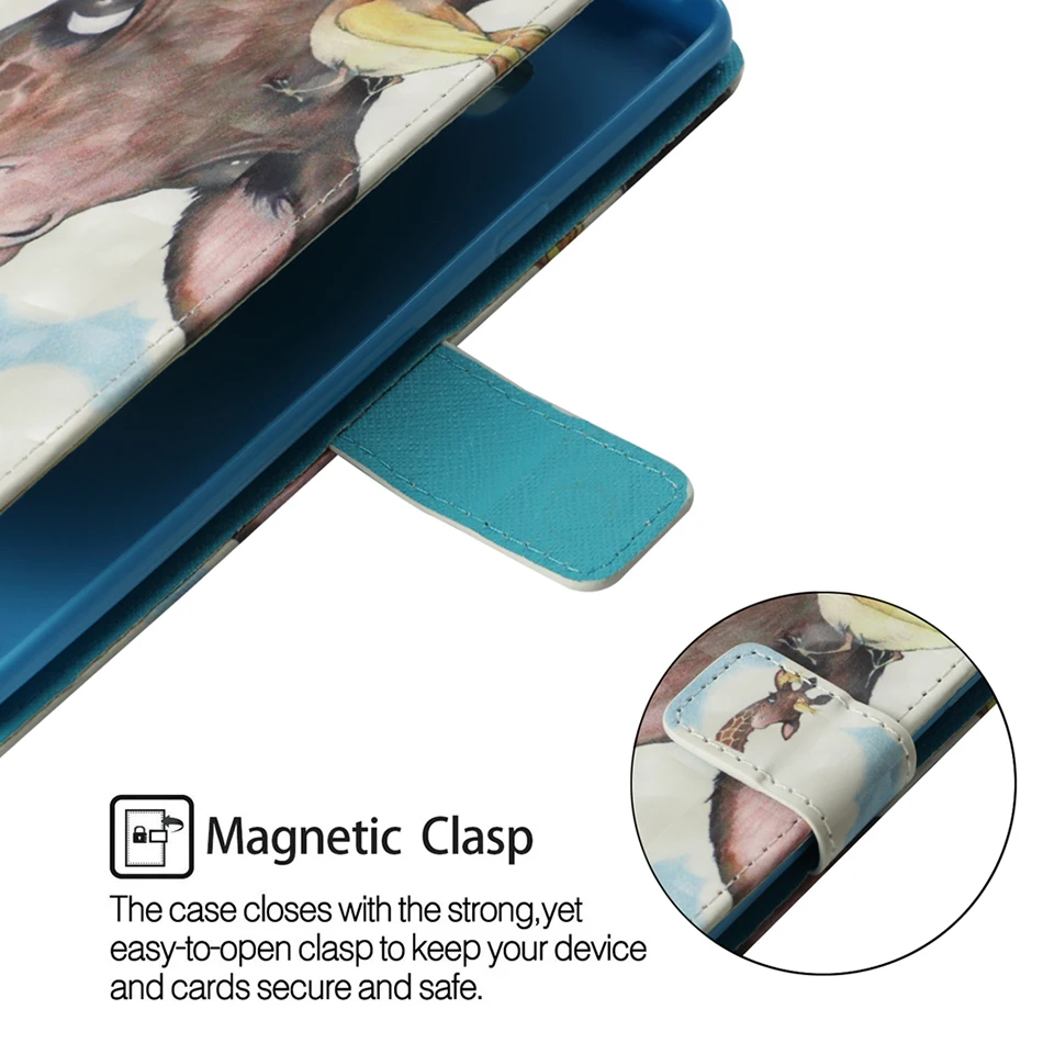 Чехол-книжка из искусственной кожи с рисунком мультфильма чехол для samsung Galaxy S8 s