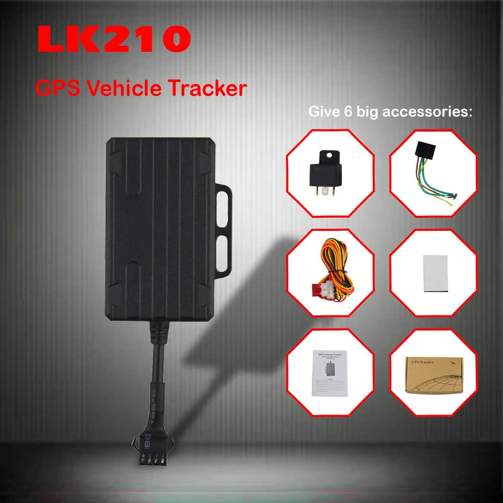Автомобильный GPS трекер LK210-3G Global 3G отрезает локатор масляного двигателя