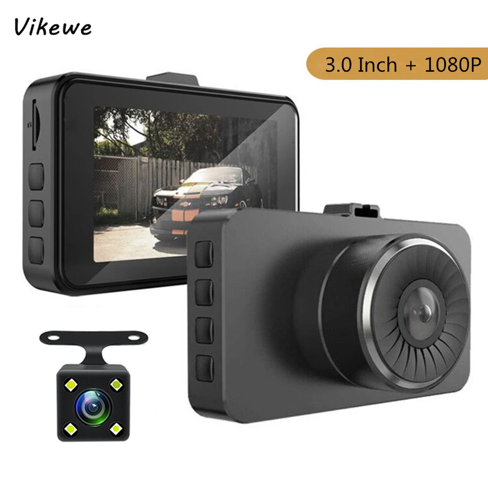 Автомобильный мини видеорегистратор Vikewe Full HD 1080P 3 0 дюйма|Видеорегистраторы| |