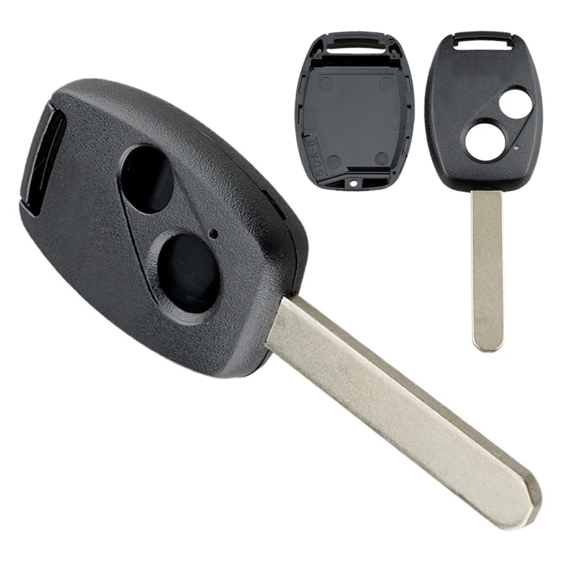 

1 Pc 2 Buttons A47 Black Universal Replacement Remote Car Key Case Shell Fob With Uncut Blade Fix Master Fit for Honda Car
