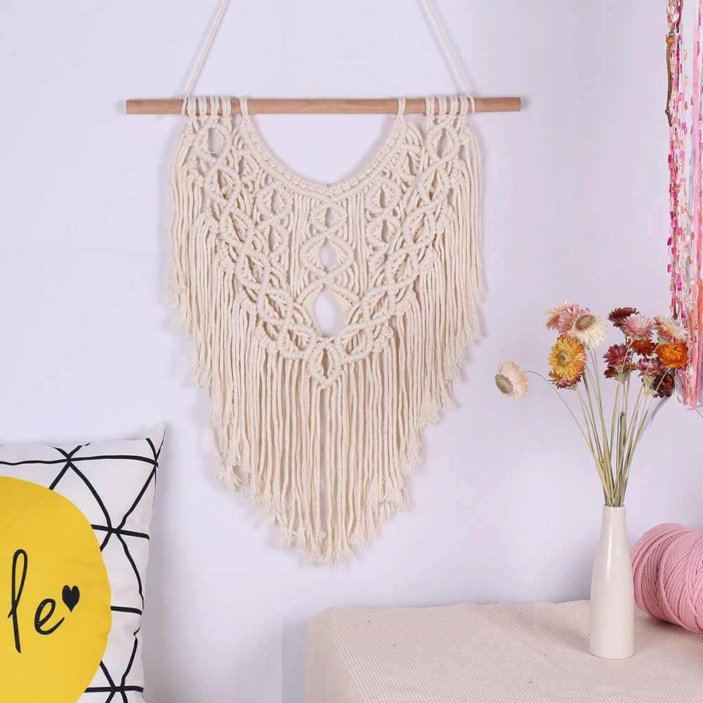 Спальня симметричный дизайн Арт Декор дома сплетенные гобелены апартаменты с