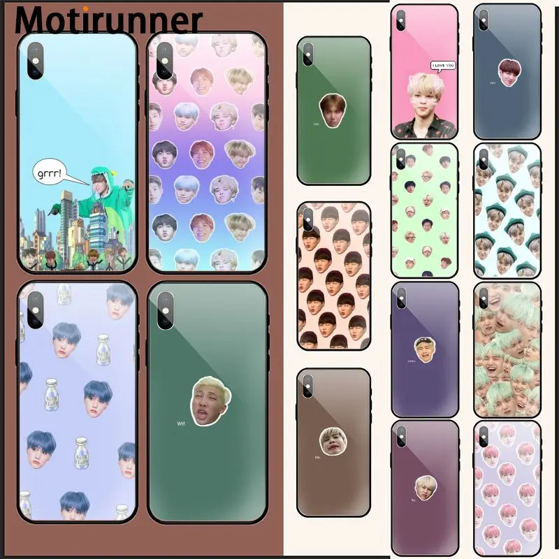 Motirunner KPOP Корея Мальчики Jimin Suga RM Мягкий силиконовый чехол для телефона из ТПУ iPhone