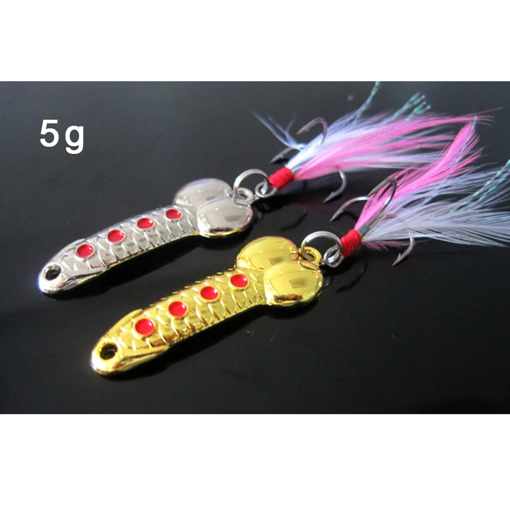 

Metal Spoon Fishing Lures Fishing Baits Life-like Freshwater/saltwater 2pcs
