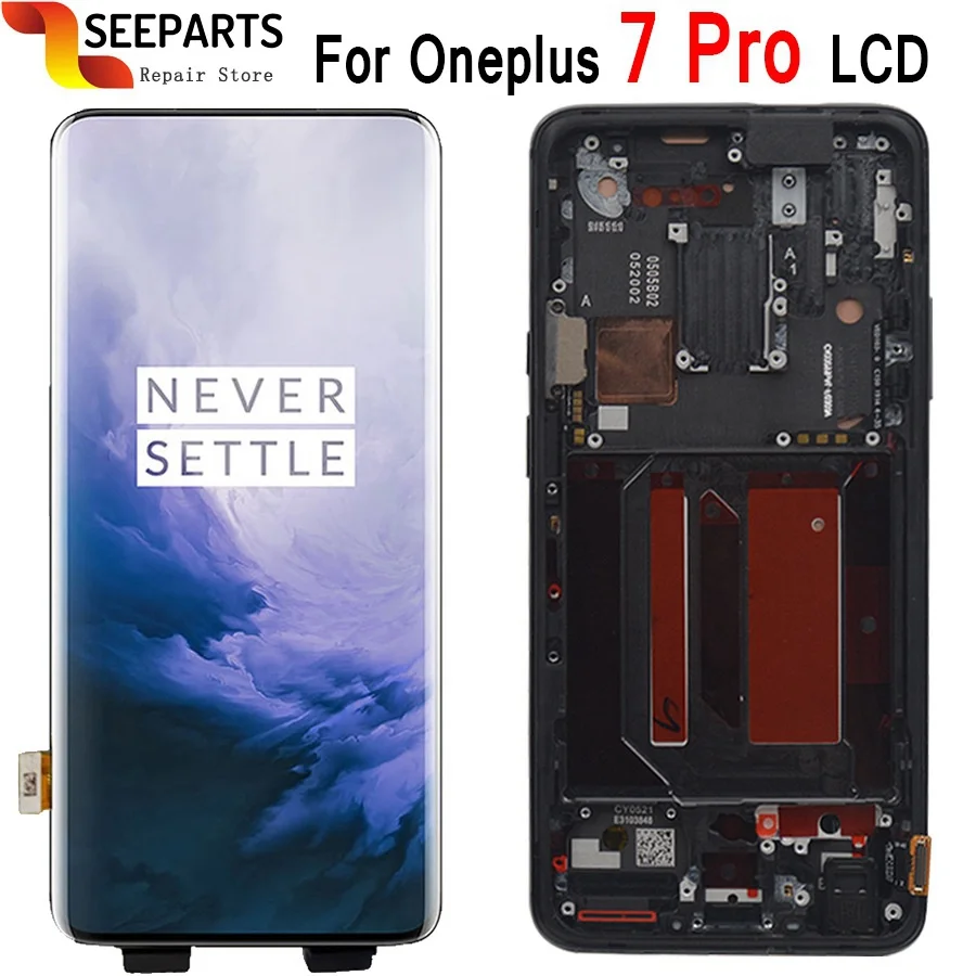 Новый ЖК дисплей для Oneplus 7Pro Дисплей кодирующий преобразователь сенсорного