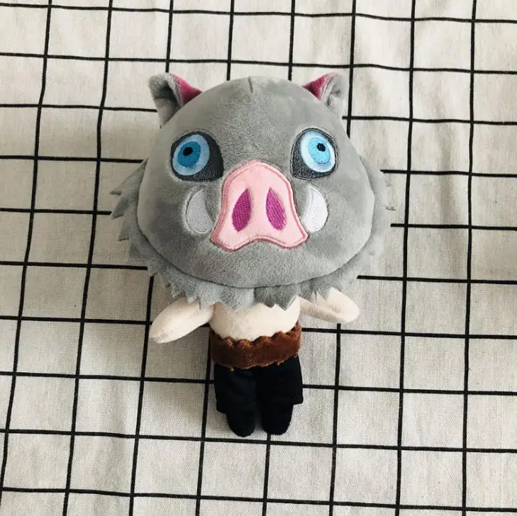 Demon Slayer-peluche de Kimetsu No Yaiba, mu&ntilde;eco de peluche de Anime, Rengoku, Shinjurou, coj&iacute;n, almohada, regalos de cumplea&ntilde;os, 20cm-3