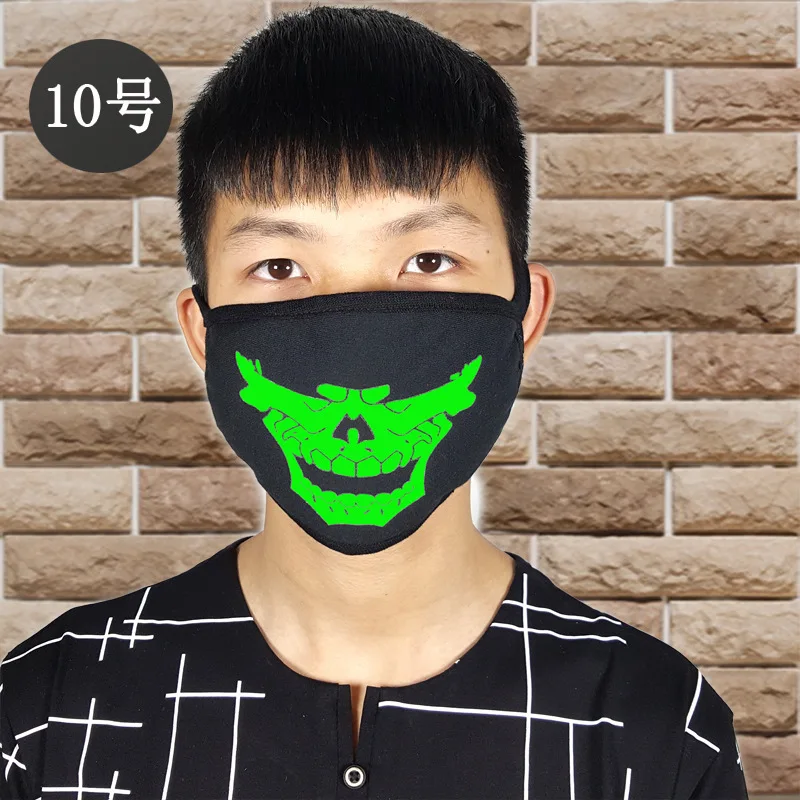 1 шт. хлопковая противопылевая маска для рта флуоресцентная Ушная петля модный