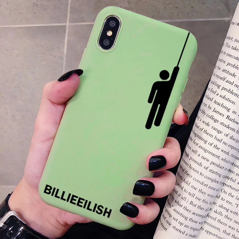 Billie Eilish чехол с логотипом для Xiaomi Redmi Note 8 7 6 5 5A 4 4X K20 Pro силиконовый чехол Мягкий защитный чехол из ТПУ для телефона - Цвет: P1Green